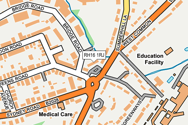RH16 1RJ map - OS OpenMap – Local (Ordnance Survey)