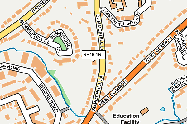 RH16 1RL map - OS OpenMap – Local (Ordnance Survey)