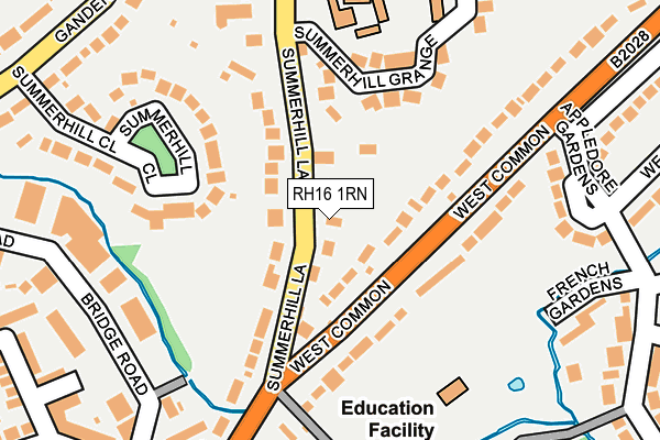 RH16 1RN map - OS OpenMap – Local (Ordnance Survey)