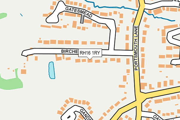 RH16 1RY map - OS OpenMap – Local (Ordnance Survey)