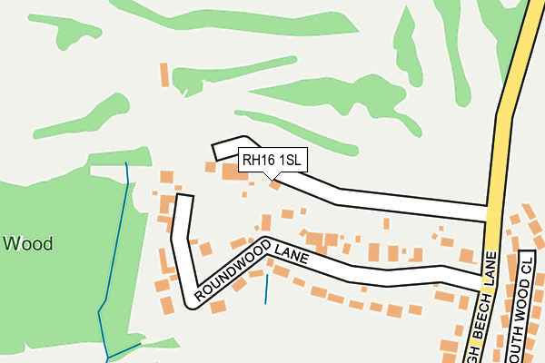 RH16 1SL map - OS OpenMap – Local (Ordnance Survey)