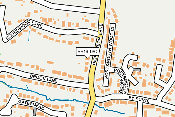 RH16 1SQ map - OS OpenMap – Local (Ordnance Survey)