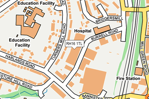 RH16 1TL map - OS OpenMap – Local (Ordnance Survey)
