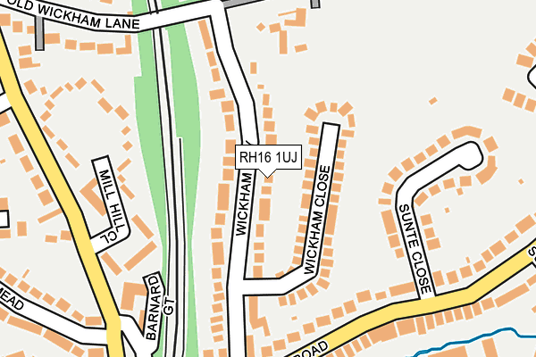 RH16 1UJ map - OS OpenMap – Local (Ordnance Survey)