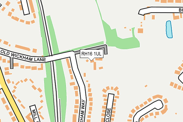 RH16 1UL map - OS OpenMap – Local (Ordnance Survey)