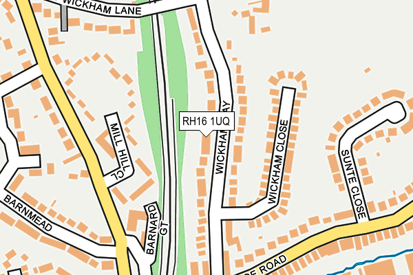 RH16 1UQ map - OS OpenMap – Local (Ordnance Survey)