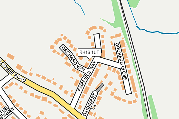 RH16 1UT map - OS OpenMap – Local (Ordnance Survey)