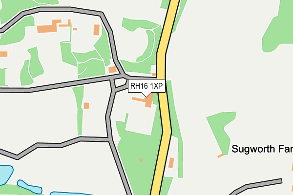 RH16 1XP map - OS OpenMap – Local (Ordnance Survey)