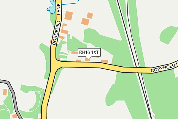 RH16 1XT map - OS OpenMap – Local (Ordnance Survey)