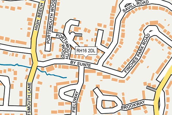 RH16 2DL map - OS OpenMap – Local (Ordnance Survey)