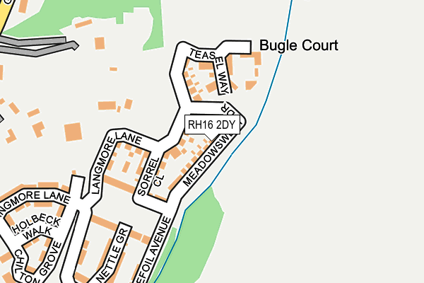 RH16 2DY map - OS OpenMap – Local (Ordnance Survey)