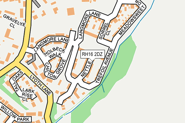 RH16 2DZ map - OS OpenMap – Local (Ordnance Survey)