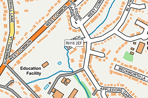 RH16 2EF map - OS OpenMap – Local (Ordnance Survey)