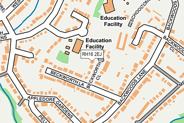 RH16 2EJ map - OS OpenMap – Local (Ordnance Survey)
