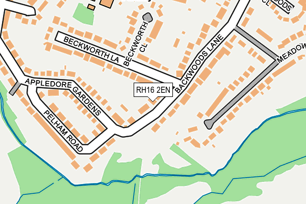 RH16 2EN map - OS OpenMap – Local (Ordnance Survey)