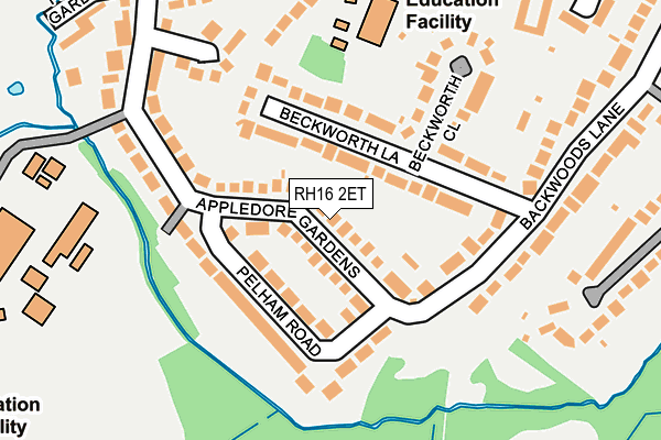 RH16 2ET map - OS OpenMap – Local (Ordnance Survey)