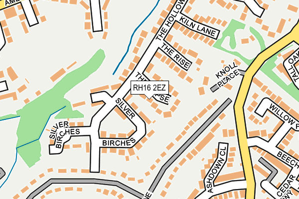 RH16 2EZ map - OS OpenMap – Local (Ordnance Survey)