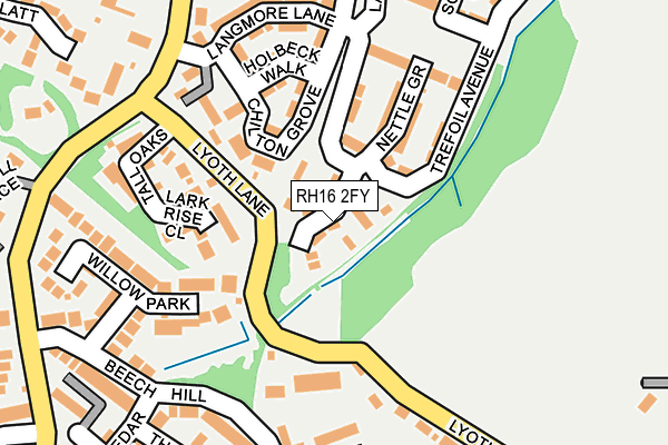 RH16 2FY map - OS OpenMap – Local (Ordnance Survey)