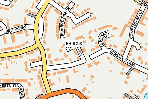 RH16 2JS map - OS OpenMap – Local (Ordnance Survey)
