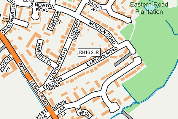RH16 2LR map - OS OpenMap – Local (Ordnance Survey)