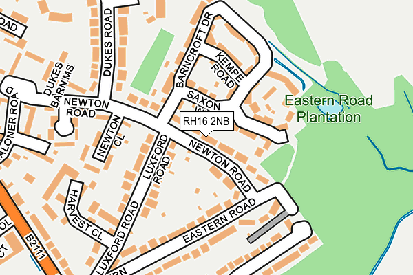 RH16 2NB map - OS OpenMap – Local (Ordnance Survey)