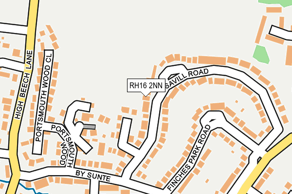 RH16 2NN map - OS OpenMap – Local (Ordnance Survey)