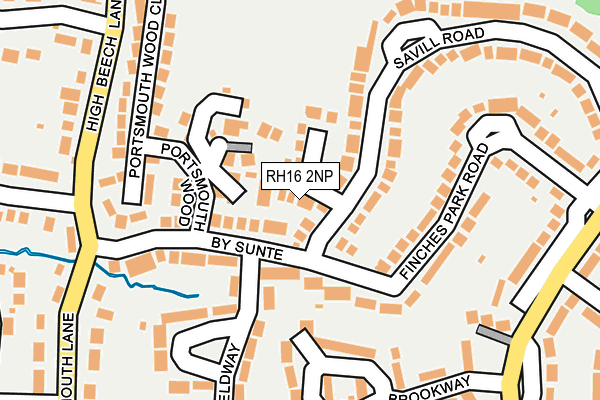 RH16 2NP map - OS OpenMap – Local (Ordnance Survey)