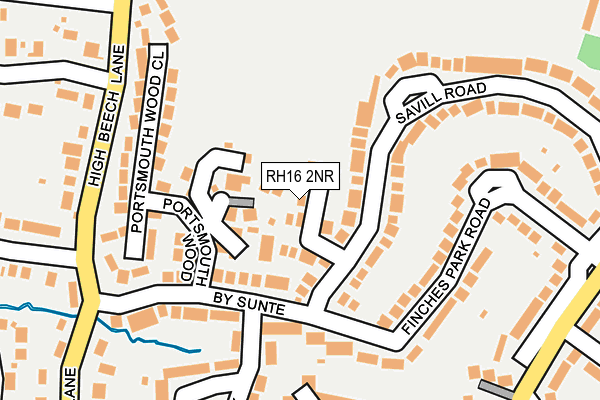 RH16 2NR map - OS OpenMap – Local (Ordnance Survey)