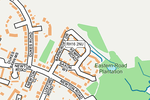 RH16 2NU map - OS OpenMap – Local (Ordnance Survey)