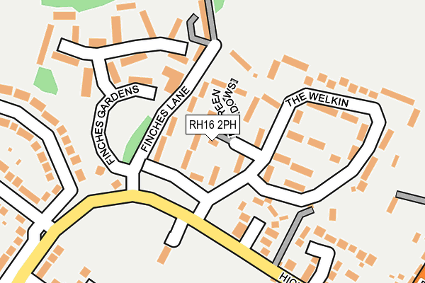 RH16 2PH map - OS OpenMap – Local (Ordnance Survey)