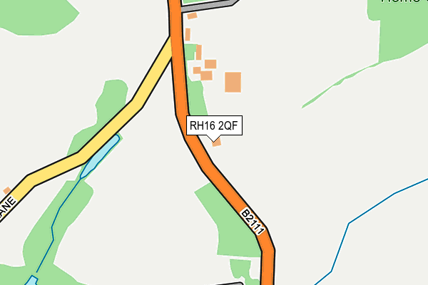 RH16 2QF map - OS OpenMap – Local (Ordnance Survey)