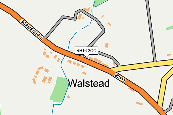 RH16 2QQ map - OS OpenMap – Local (Ordnance Survey)
