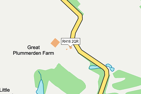 RH16 2QR map - OS OpenMap – Local (Ordnance Survey)