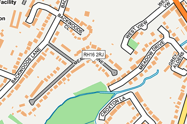 RH16 2RJ map - OS OpenMap – Local (Ordnance Survey)