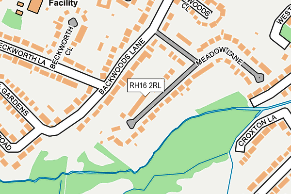 RH16 2RL map - OS OpenMap – Local (Ordnance Survey)