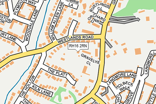 RH16 2RN map - OS OpenMap – Local (Ordnance Survey)