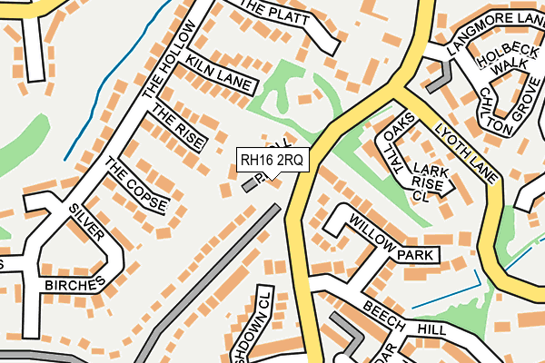 RH16 2RQ map - OS OpenMap – Local (Ordnance Survey)