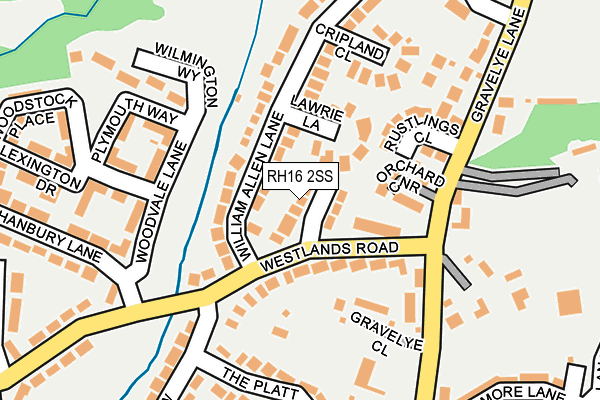 RH16 2SS map - OS OpenMap – Local (Ordnance Survey)