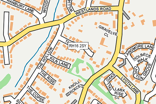 RH16 2SY map - OS OpenMap – Local (Ordnance Survey)