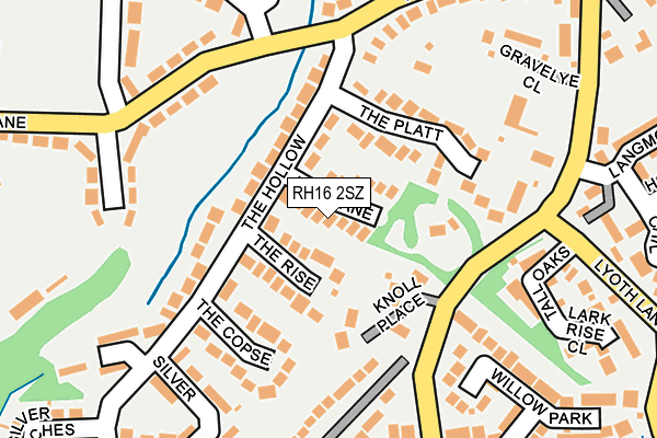 RH16 2SZ map - OS OpenMap – Local (Ordnance Survey)