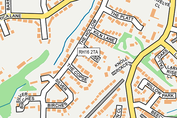 RH16 2TA map - OS OpenMap – Local (Ordnance Survey)