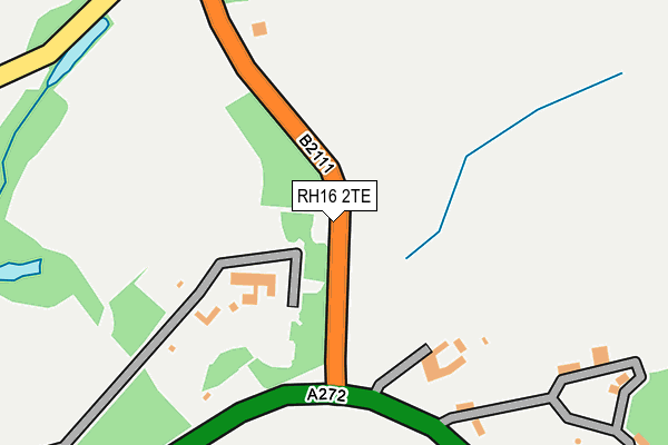 RH16 2TE map - OS OpenMap – Local (Ordnance Survey)