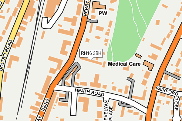 RH16 3BH map - OS OpenMap – Local (Ordnance Survey)