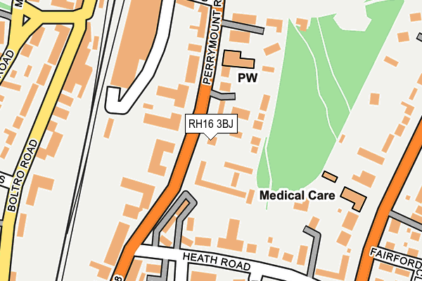 RH16 3BJ map - OS OpenMap – Local (Ordnance Survey)