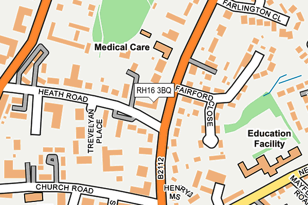 RH16 3BQ map - OS OpenMap – Local (Ordnance Survey)