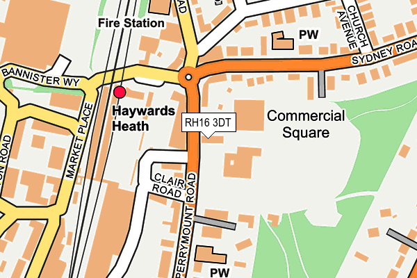 RH16 3DT map - OS OpenMap – Local (Ordnance Survey)