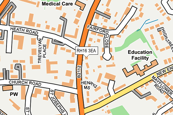 RH16 3EA map - OS OpenMap – Local (Ordnance Survey)