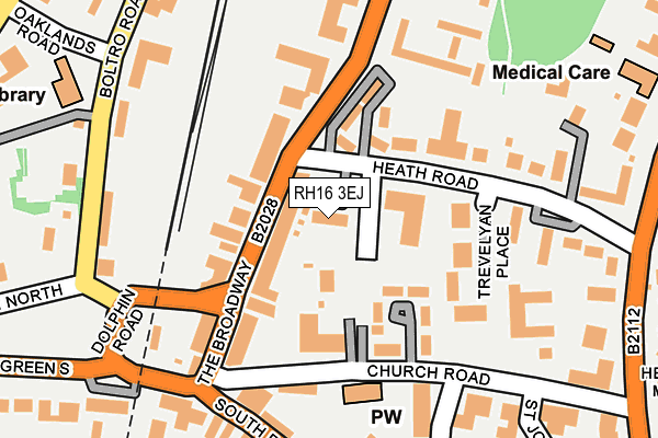 RH16 3EJ map - OS OpenMap – Local (Ordnance Survey)