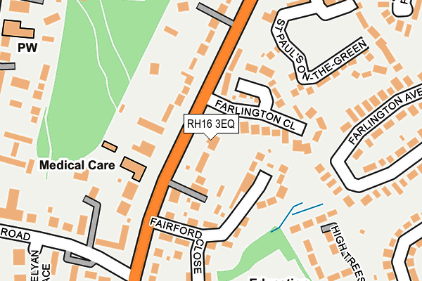 RH16 3EQ map - OS OpenMap – Local (Ordnance Survey)