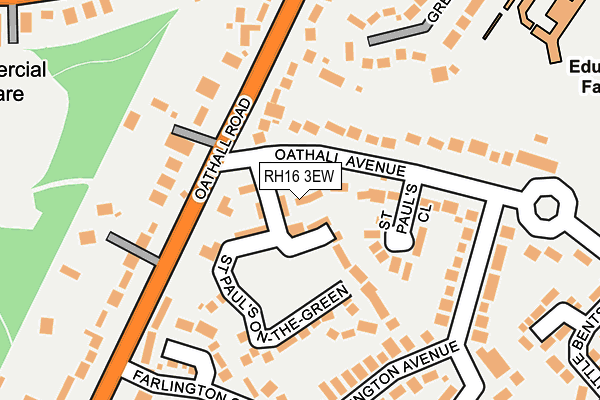 RH16 3EW map - OS OpenMap – Local (Ordnance Survey)